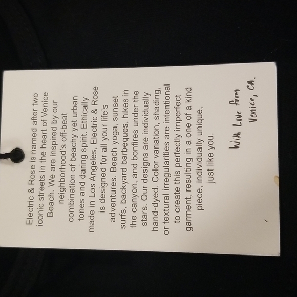 💕ELECTRIC & ROSE💕 Wynnie Bra - Relay Onyx / Dusty Blue Medium M NWT - Picture 11 of 11